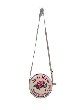 De La Rosa Mazapan Gigante Round Crossbody Bag With Adjustable Strap & Zipper Cl